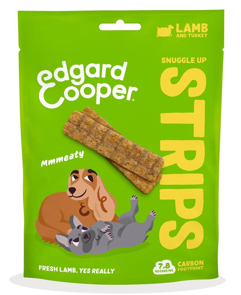 Edgard and Cooper Dog Strips Lamb and Turkey 75g