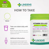 Lindens Vitamin D3 4000IU & K2 - 90 Tablets - image 4