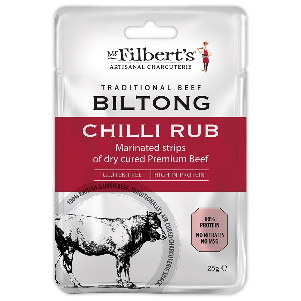 Mr Filberts Chilli Biltong 25g - 5 Pack
