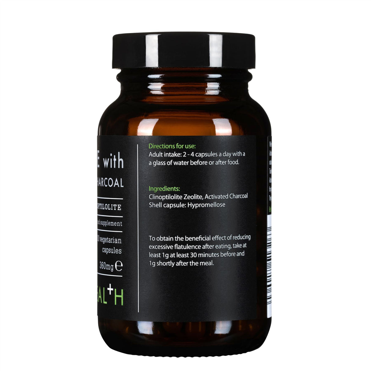 Kiki Health Zeolite With Activated Charcoal 360mg - 100 Vegicaps