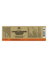 Solgar Lutein Lycopene Carotene Complex - 30 Vegicaps