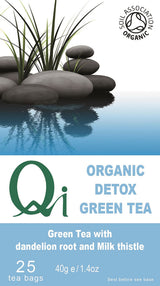 Qi Organic Detox Green Tea 40g 25 Tea bags