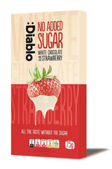 Diablo Sugar Free Diablo White Chocolate Bar with Strawberry 75g