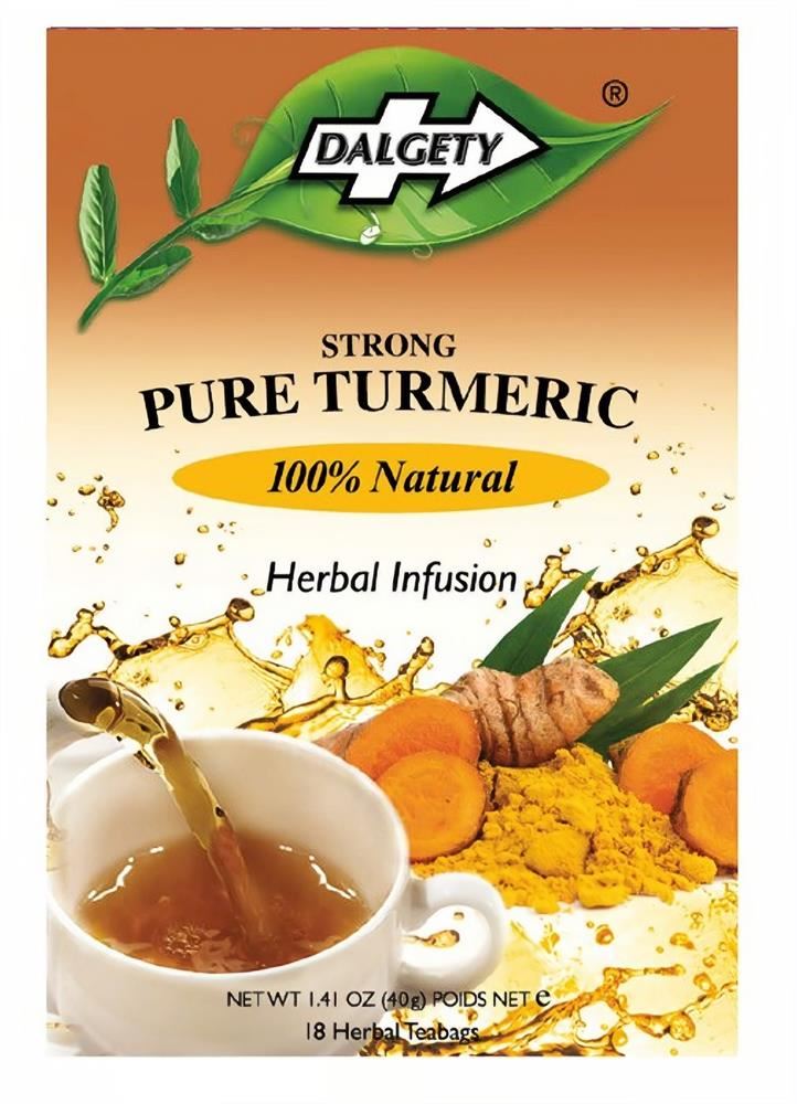 Dalgety Teas Pure Turmeric 18 Teabags - 6 Pack