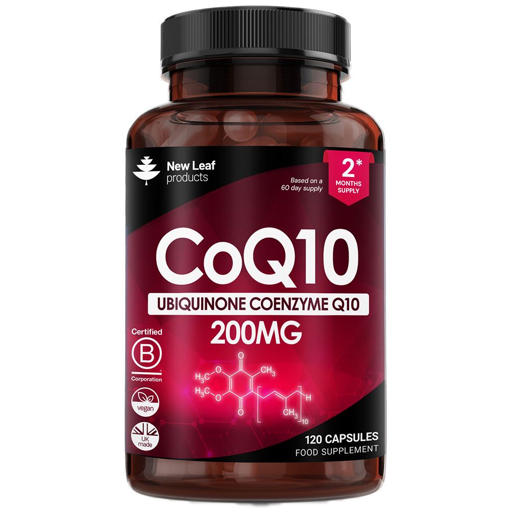 New Leaf Products CoQ10 200mg 120 Vegan Capsules