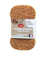 Food Alive 100 % plastic free 2 Plants and Nuts Scourer Sponge
