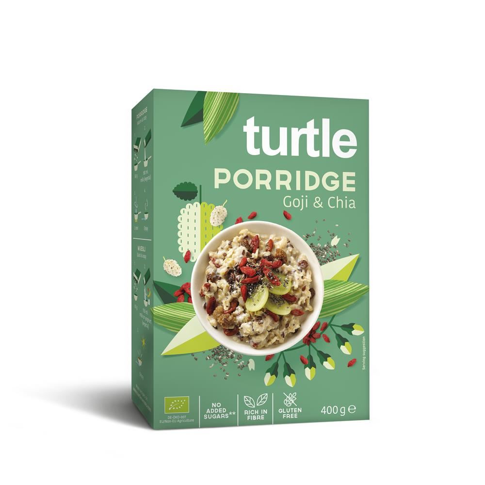 Turtle Porridge Goji & Chia 400g Organic & Gluten Free
