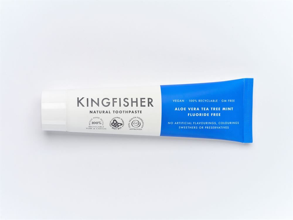 Kingfisher Aloe Vera Tea Tree Mint Fluoride Free Toothpaste 100ml