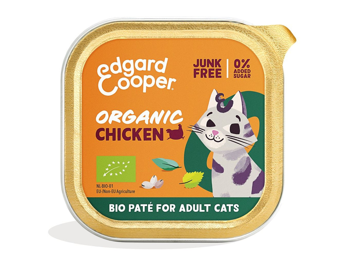 Edgard and Cooper Organic Turkey and Chicken Pate for Adult Cats 85g