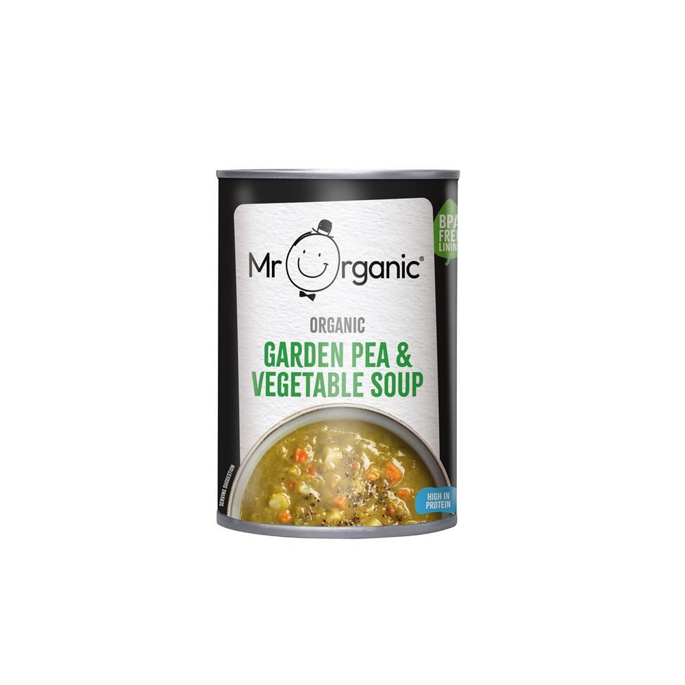 Mr Organic Garden Pea & Vegetable Soup 400g