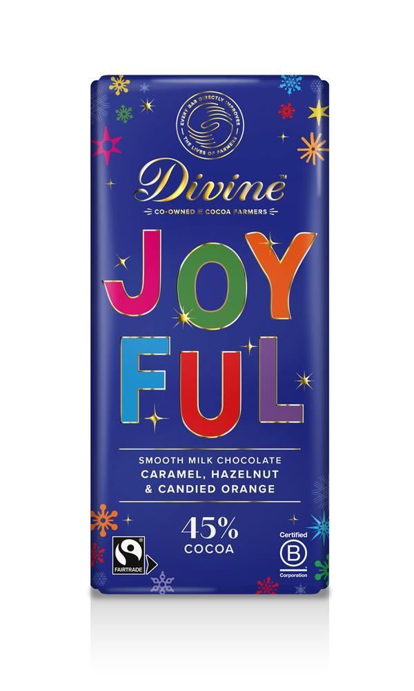 Divine Milk Chocolate Caramel Hazelnuts Candied Orange Zest 180g - 10 Pack