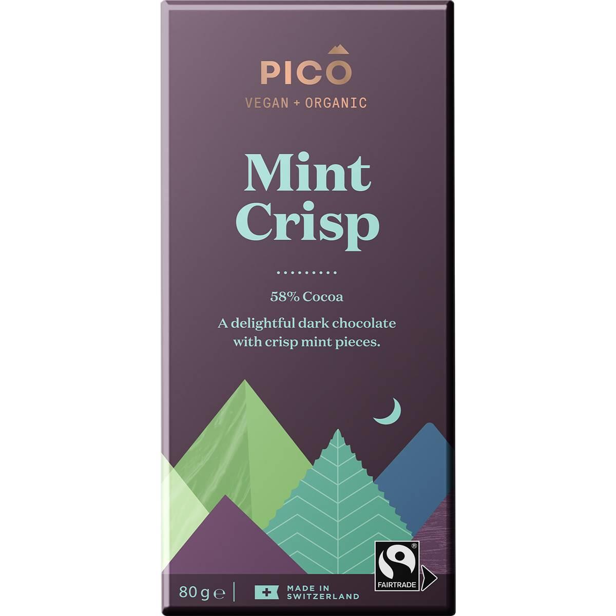 Pico Organic Mint Crisp Chocolate 80g