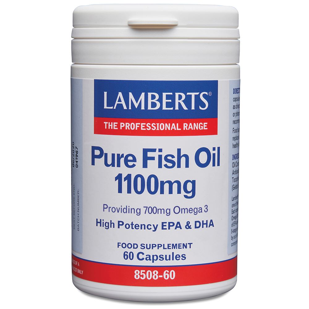 Lamberts Pure Fish Oil 1100mg 60 capsules