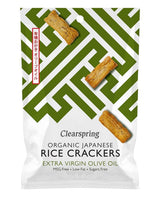 Clearspring Organic Rice Cracker Olive Oil & Sea Salt 50g