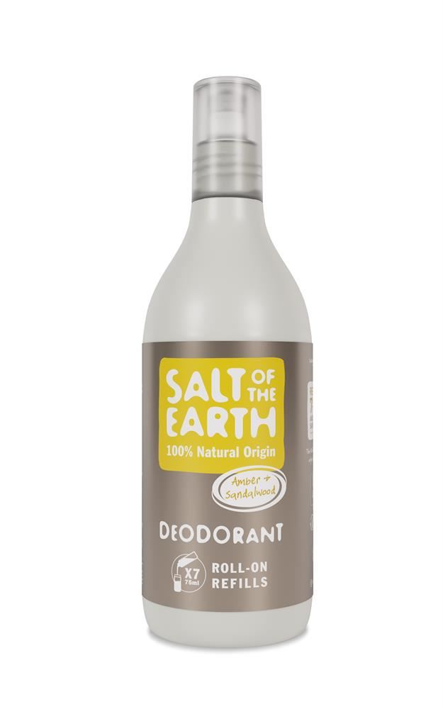 Salt Of the Earth Amber & Sandalwood Roll-On Refill Deodorant 525ml