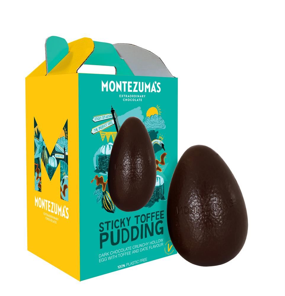 Montezumas Chocolate Dark Choc Crunchy Hollow Egg with Caramel & Date 150g