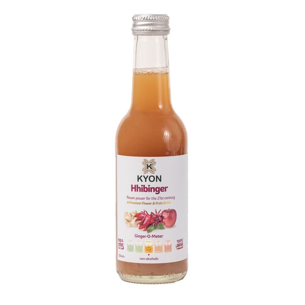 Kyon Drinks Kyon Hhibinger Ginger Lemon Apple Hibiscus Drink 250ml - 24 Pack