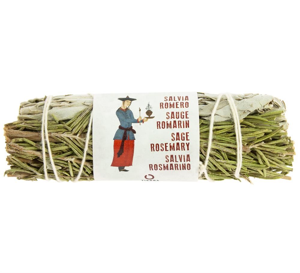 Tierra Zen White Sage & Rosemary Smudging Bundle - 12 Pack