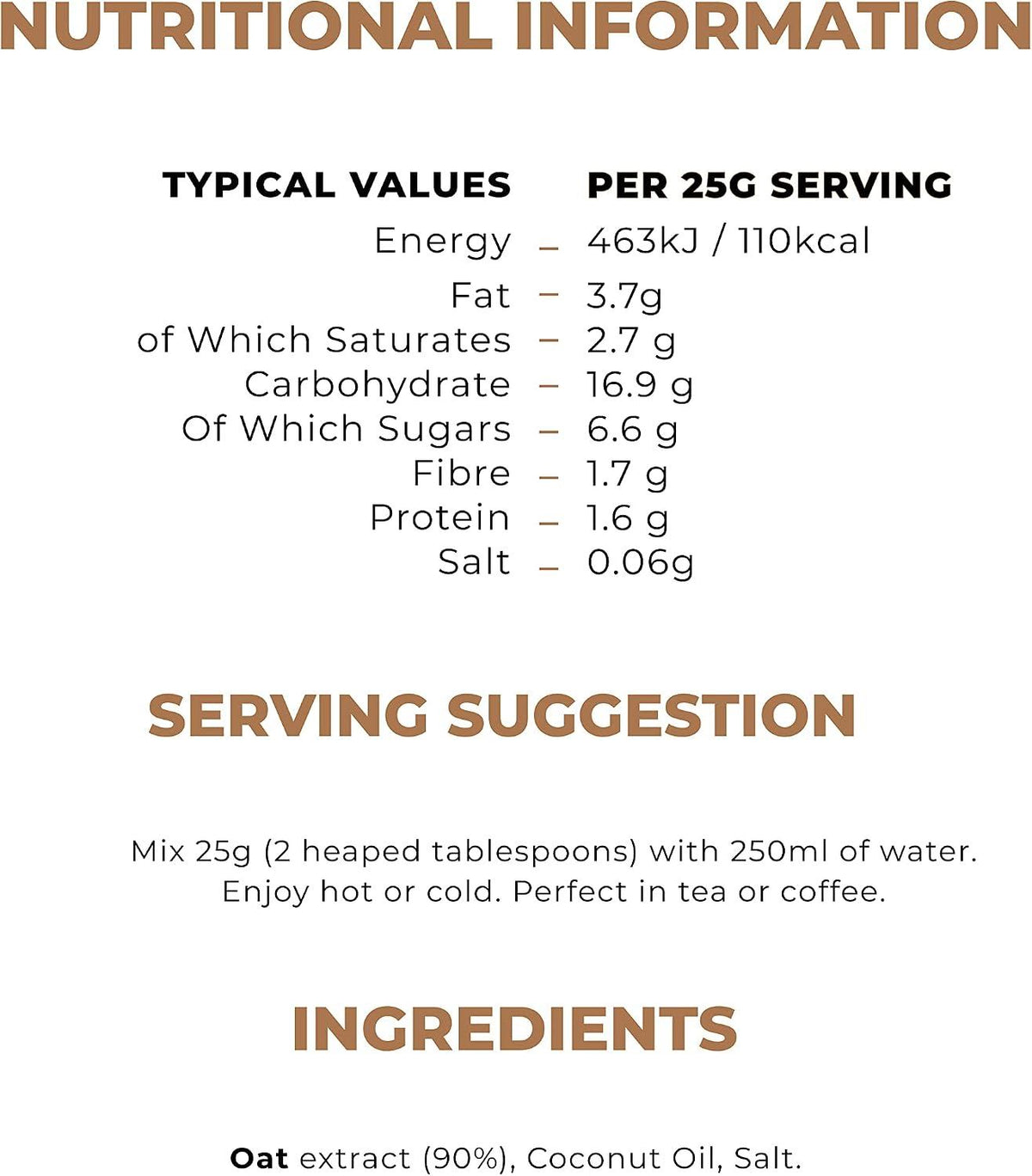 Mighty Oat M.LK Powder 375g/4 Litres - image 2