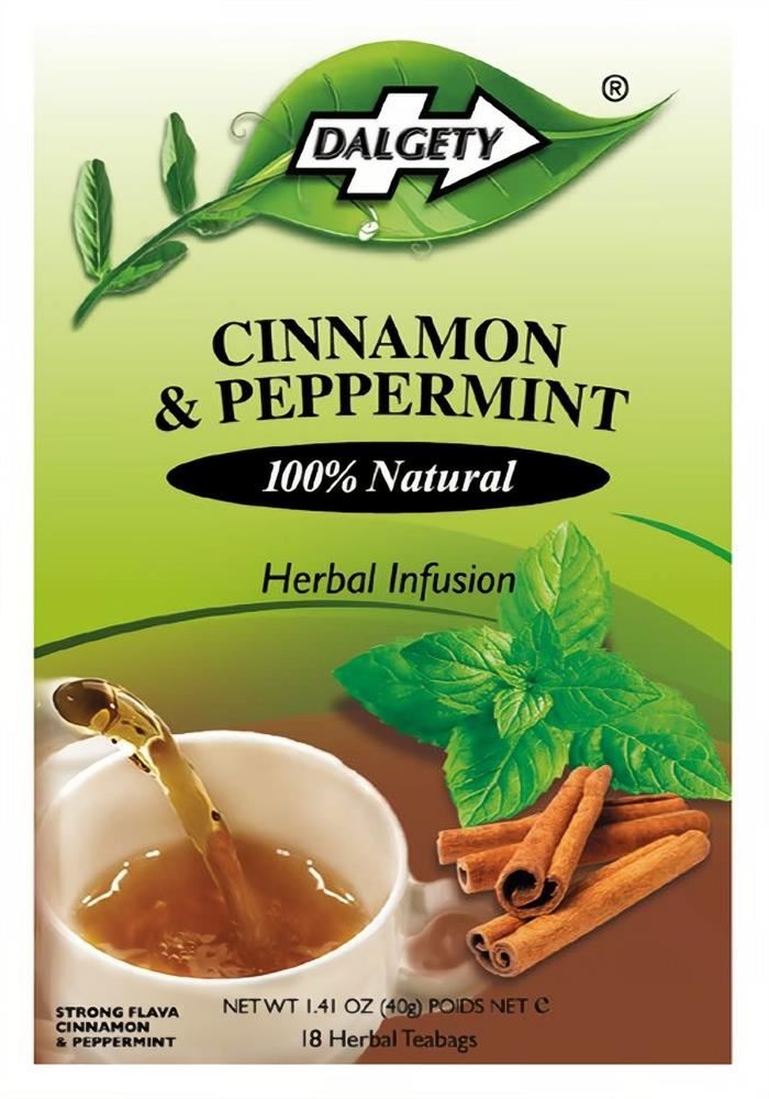 Dalgety Teas Cinnamon & Peppermint Tea 18 Teabags - 6 Pack
