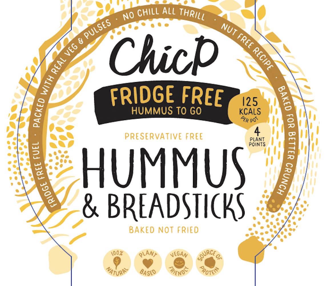 ChicP Ambient On the Go Hummus & Breadsticks Snack Pot 50g