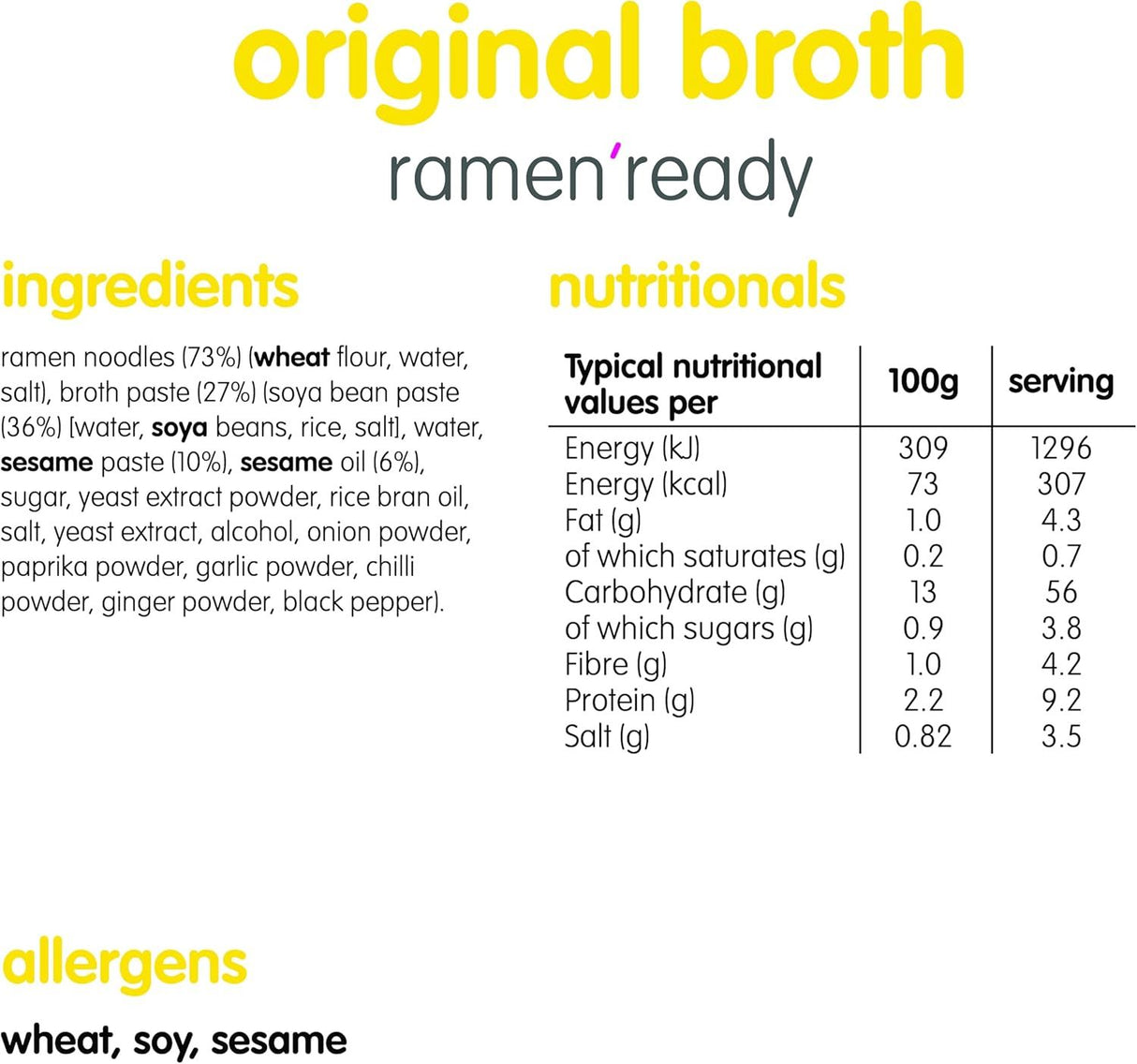 Itsu Ramen Ready Noodles Original Broth 86g Pack of 6