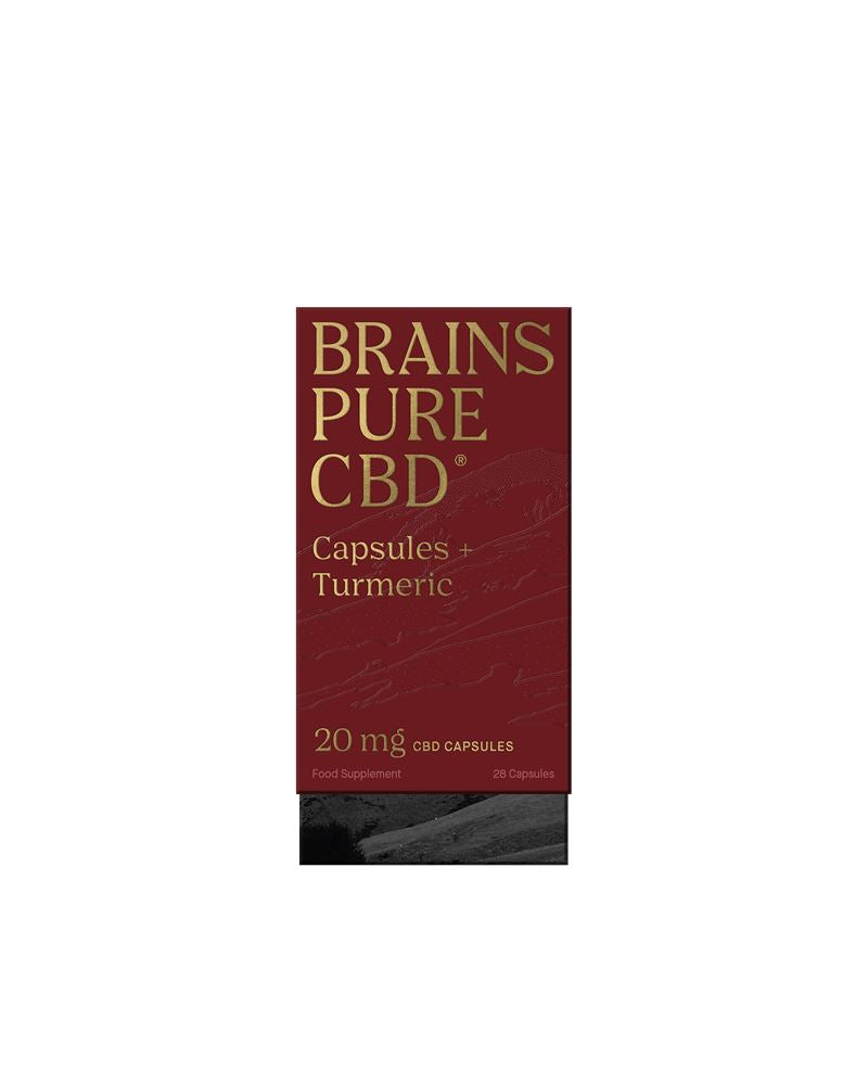 Brains Pure CBD + Turmeric 28 capsules