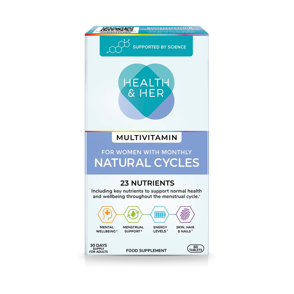 Health & Her Natural Cycles Multivitamin Support 60 Capsules