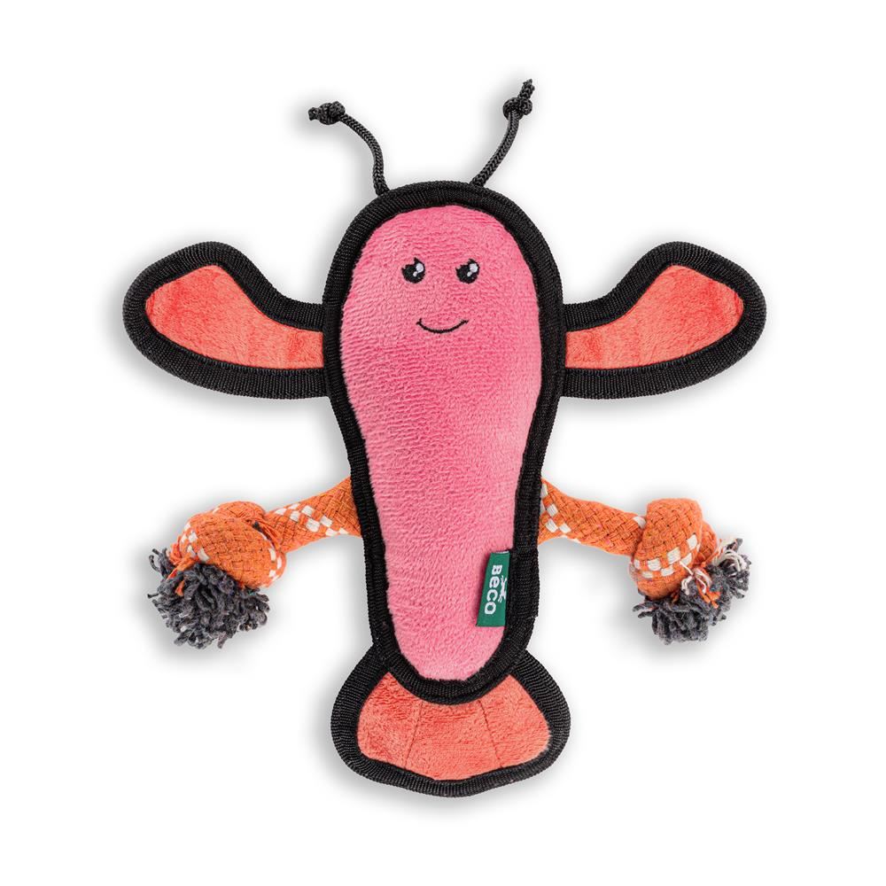 Beco Plush Lobster squeaky dog toy great for a snuggle. 1toy