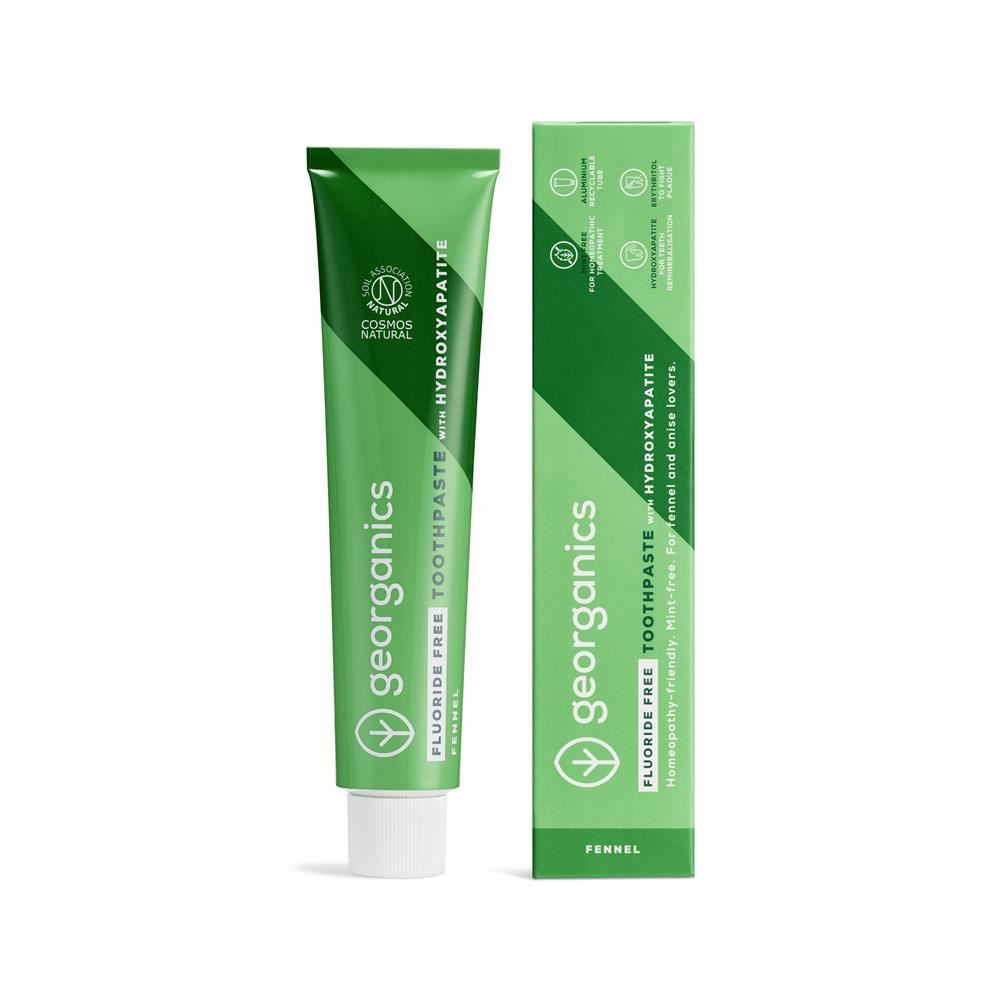 Georganics Fluoride Free Toothpaste with Hydroxyapatite - Fennel 75ml