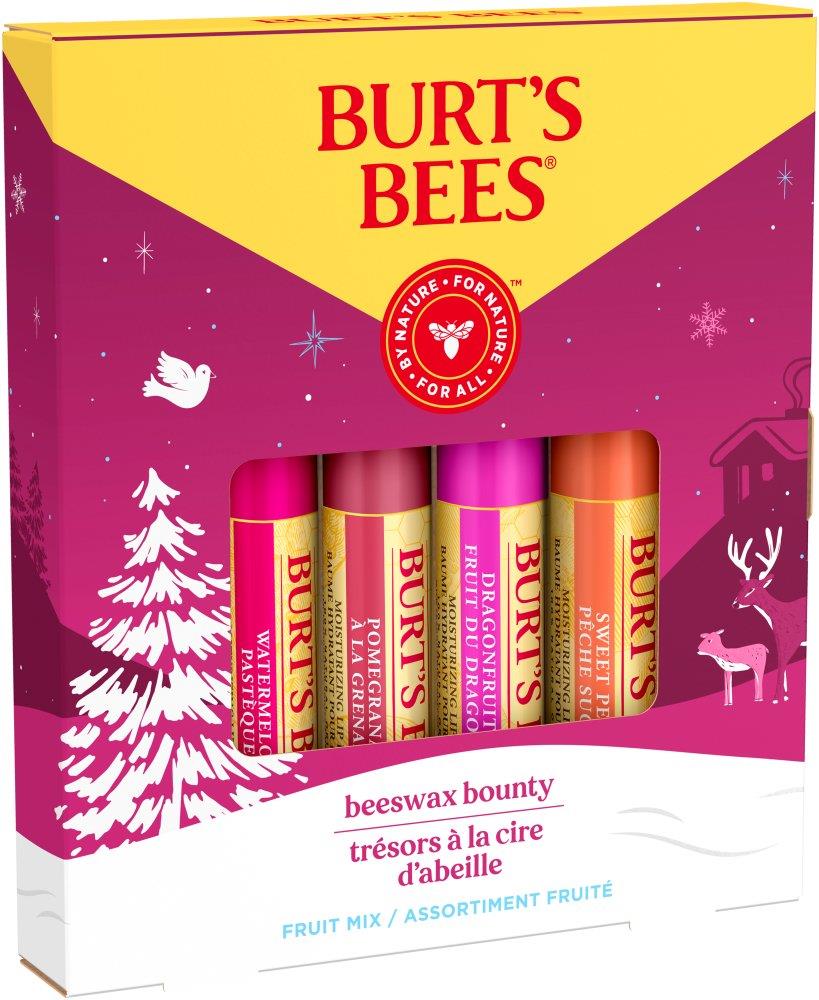 Burt's Bee Beesax Bounty Fruit Mix 4 Pack Balm