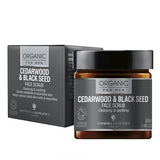 Amphora Aromatics Cedarwood & Black Seed Face Scrub For Men COSMOS Organic 60ml