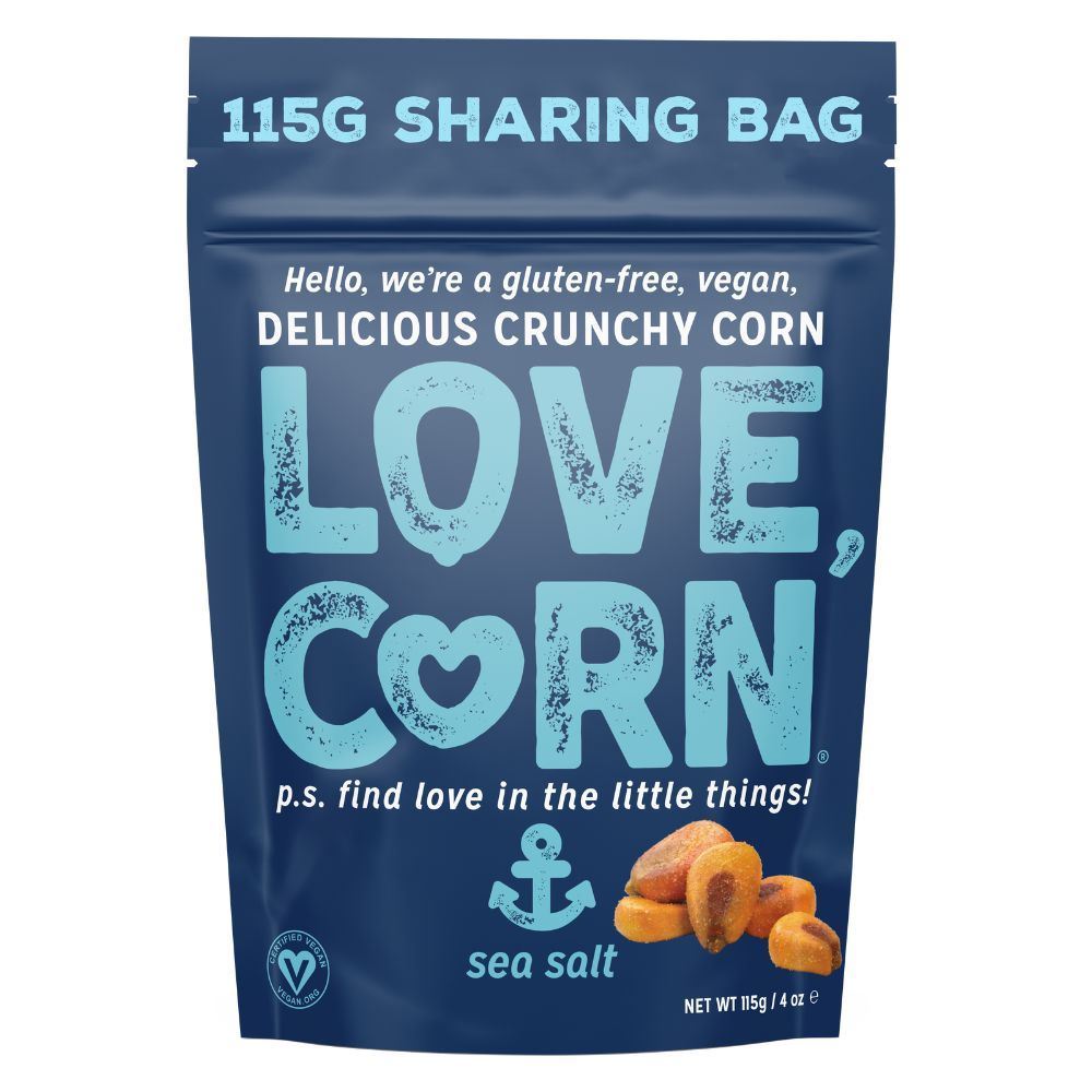 Love Corn Sea Salt Corn Snack 115g - 6 Pack