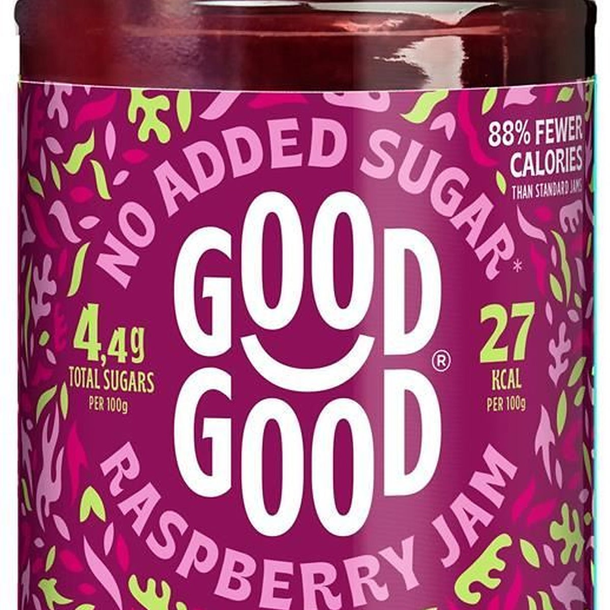 Good Rasberry Good Good Raspberry Jam 330g - No Added Sugar - 6 Pack – Health Plus Living