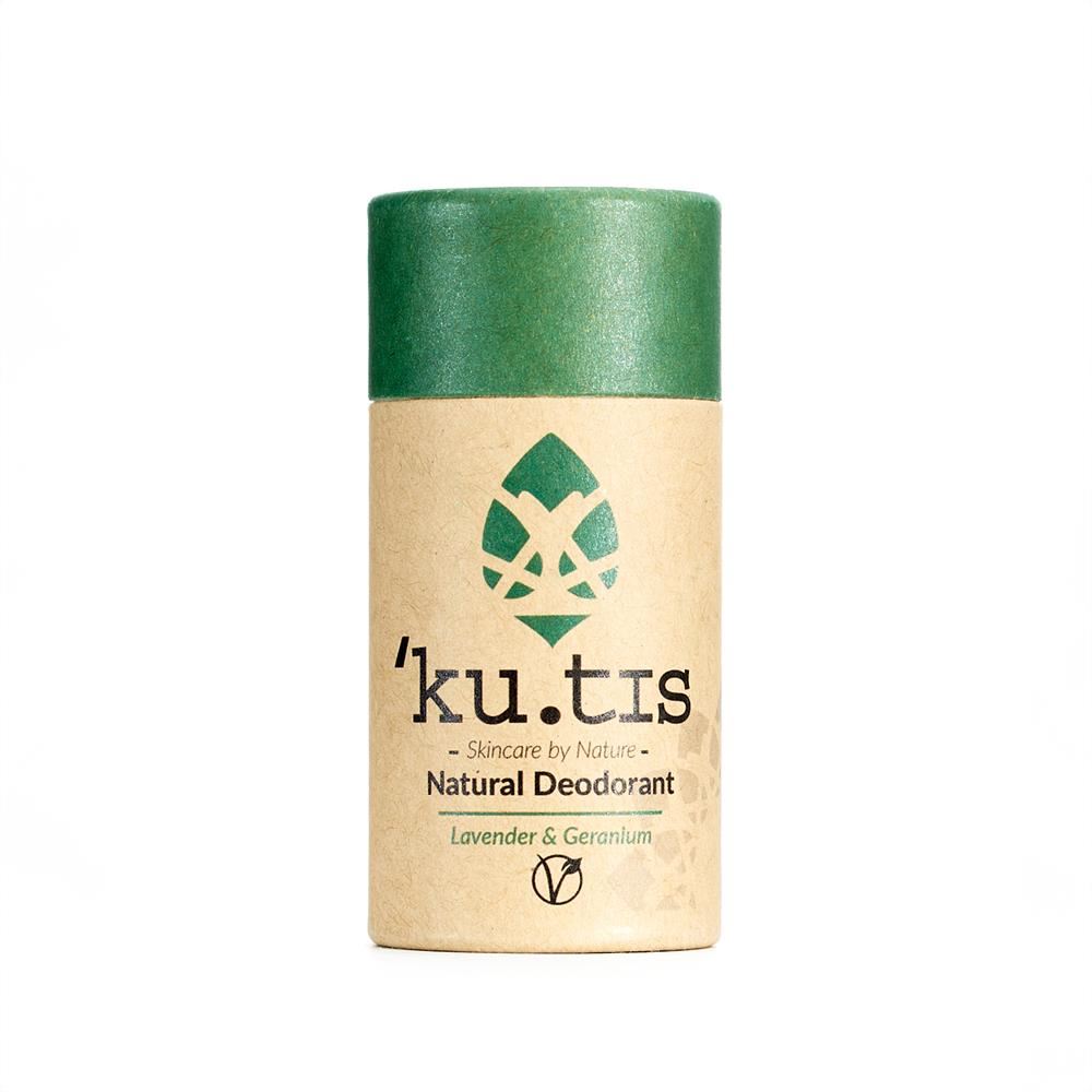 Kutis Skincare Plastic Free Natural Vegan Lavender & Geranium Deodorant 55g