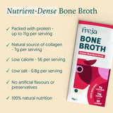 Freja Instant Beef Bone Broth box of 4 x 15g Sachet - Beef - 4 Pack