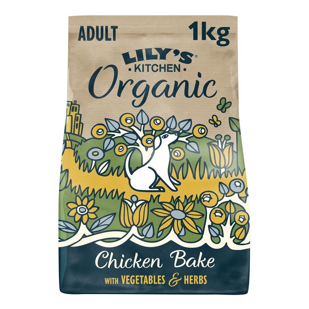 Lilys Kitchen Organic Chicken with Vegetables Bake for Dogs 1kg