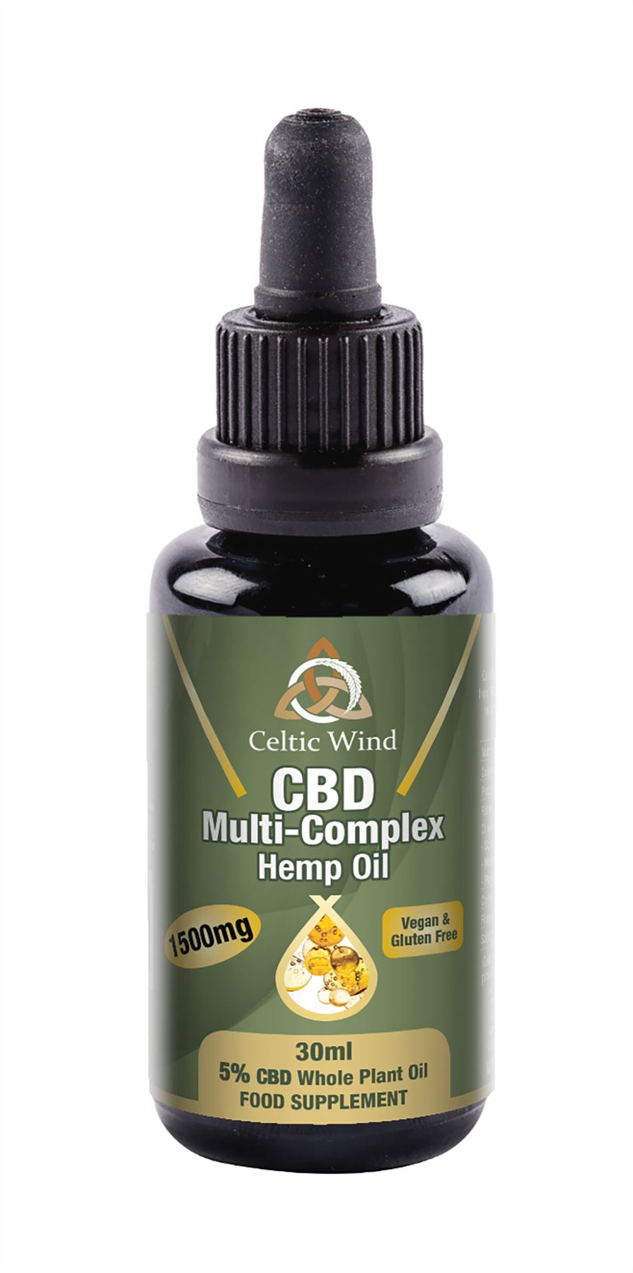 Celtic Wind Crops Multi-Complex Hemp CBD Oil - 30ml 5%/1500mg