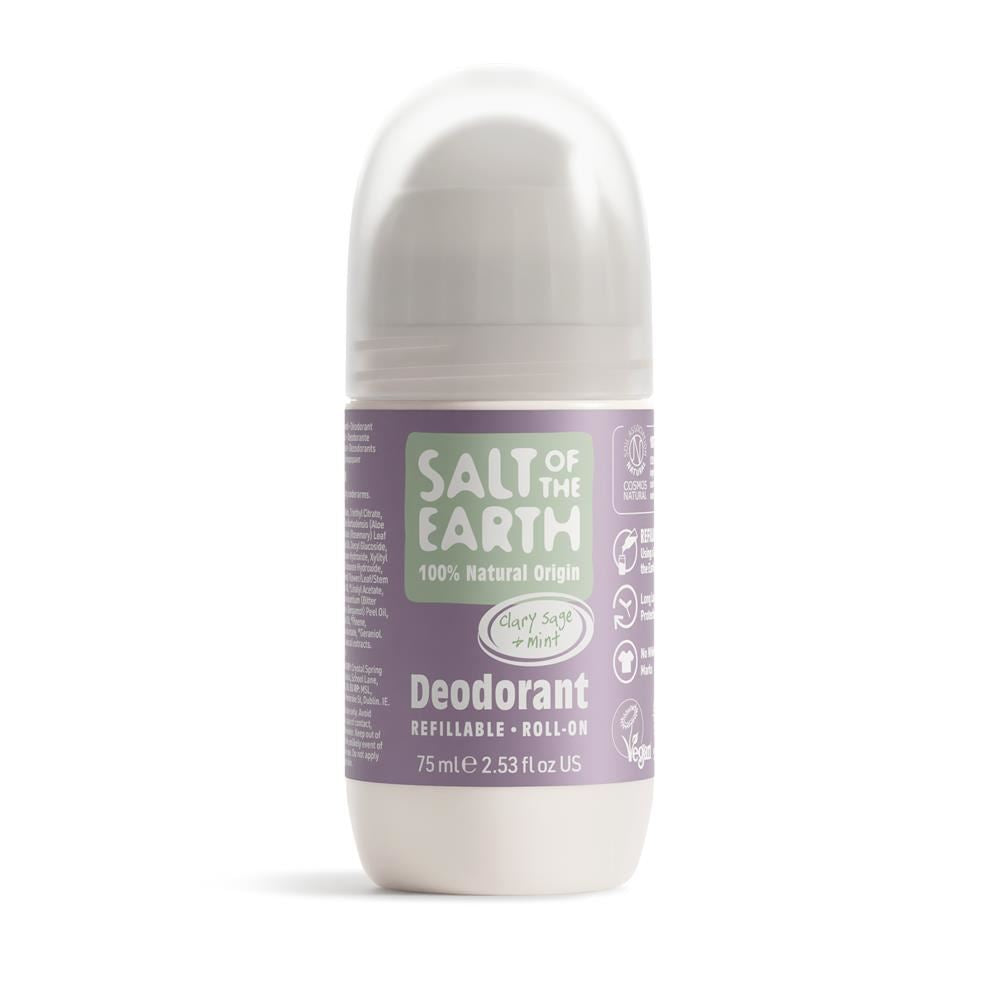 Salt of the Earth Clary Sage & Mint Refillable Roll On 75ml