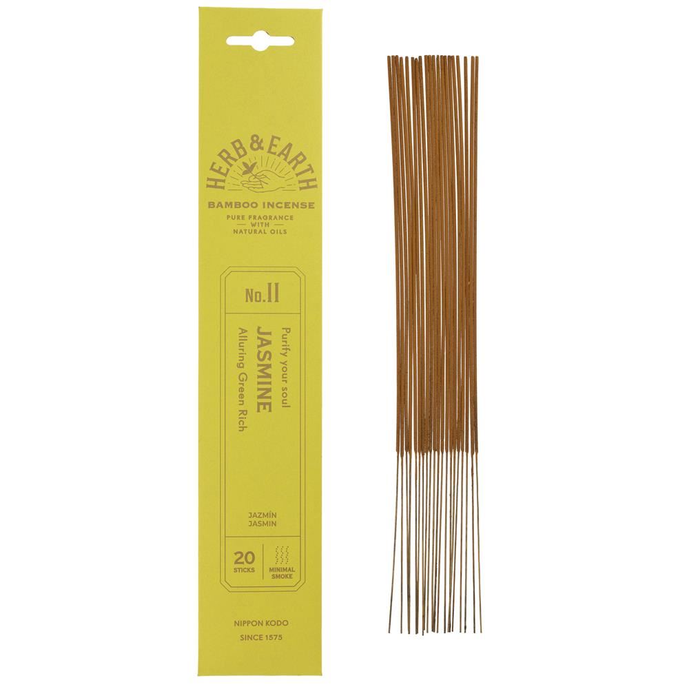 Nippon Kodo Herb & Earth Incense -Jasmine 20 sticks - 12 Pack