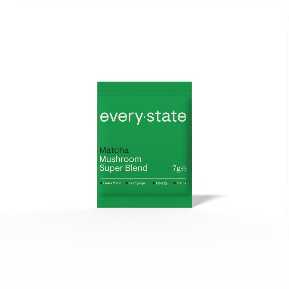 everystate Matcha + Mushroom Super Blend Sachet 7g - 20 Pack