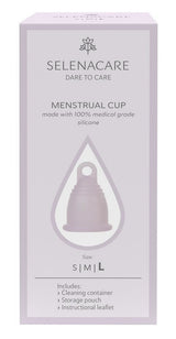 Selenacare Menstrual Cup With Container + Pouch Size L