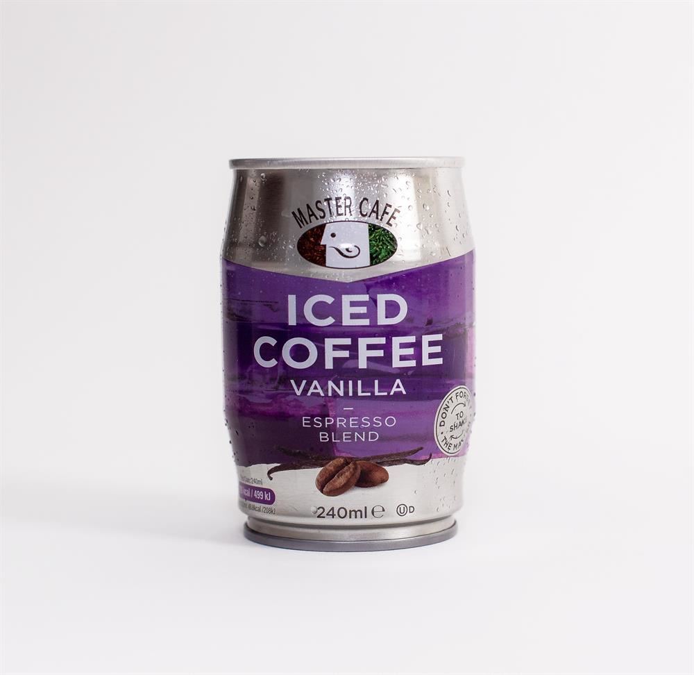 Master Cafe Iced Coffee Vanilla Flavour 240ml - 6 Pack