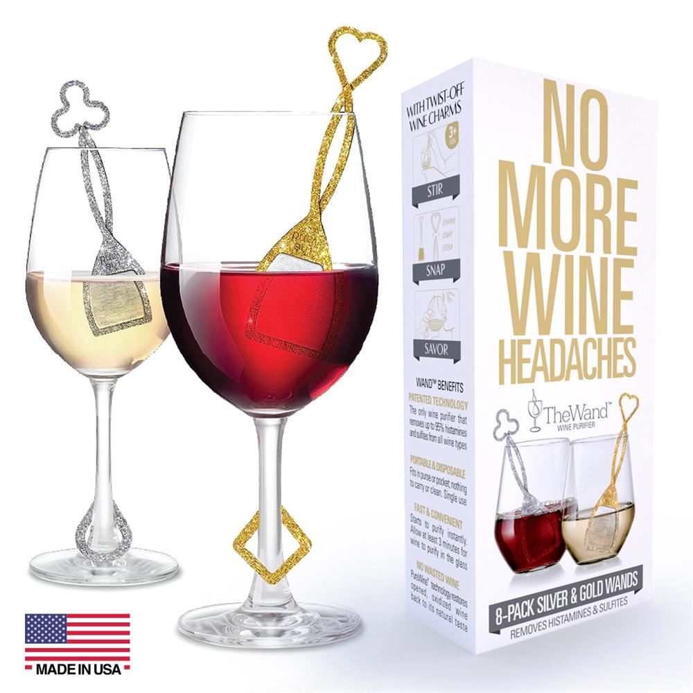 PureWine Silver & Gold Histamine & Sulfite Filter 8 pack