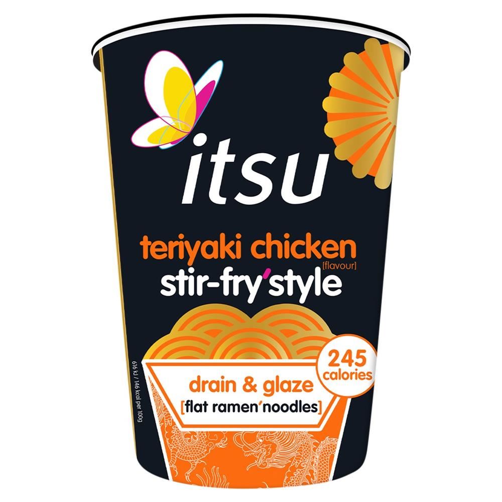 Itsu Teriyaki Stir Fry Noodle Cup 81g - 6 Pack