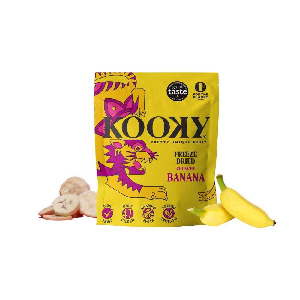Kooky Freeze Dried Banana - Crispy 12g - 12 Pack