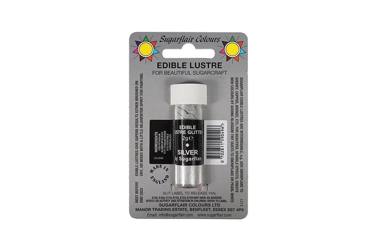 Sugarflair Edible Lustre Glitter Dust Powder - 2g All Shades