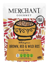 Merchant Gourmet Brown Red & Wild Microwaveable Rice 250g - 6 Pack