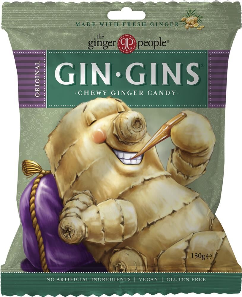 The Ginger People Gin Gin Original Chewy Candy Bag 150g