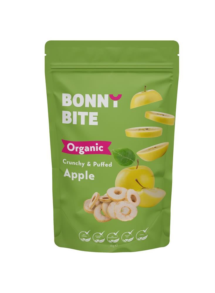 Bonny Bite - Crunchy & Puffed Apple 18g - 6 Pack